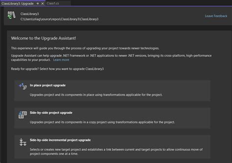 update .net runtime|Upgrading your .NET projects with Visual Studio.
